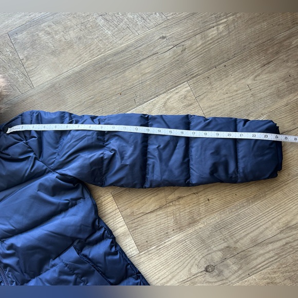 Lands End Down Coat Max 600 Long Maxi XS Navy $300 - Picture 8 of 12